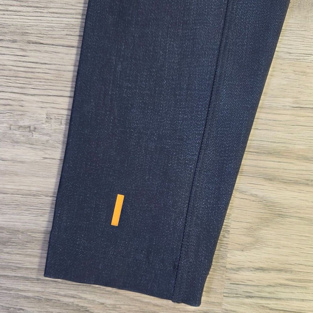 Lucy Faded Jean Print Hot Pants Leggings - Size Small - Denim Look! - Picture 7 of 7